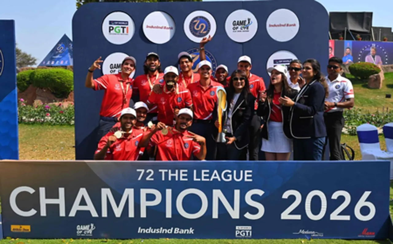 Rajasthan Regals complete dominating win to become inaugural champions of PGTI 72 The League at the Qutab Golf Course near New Delhi on Friday.