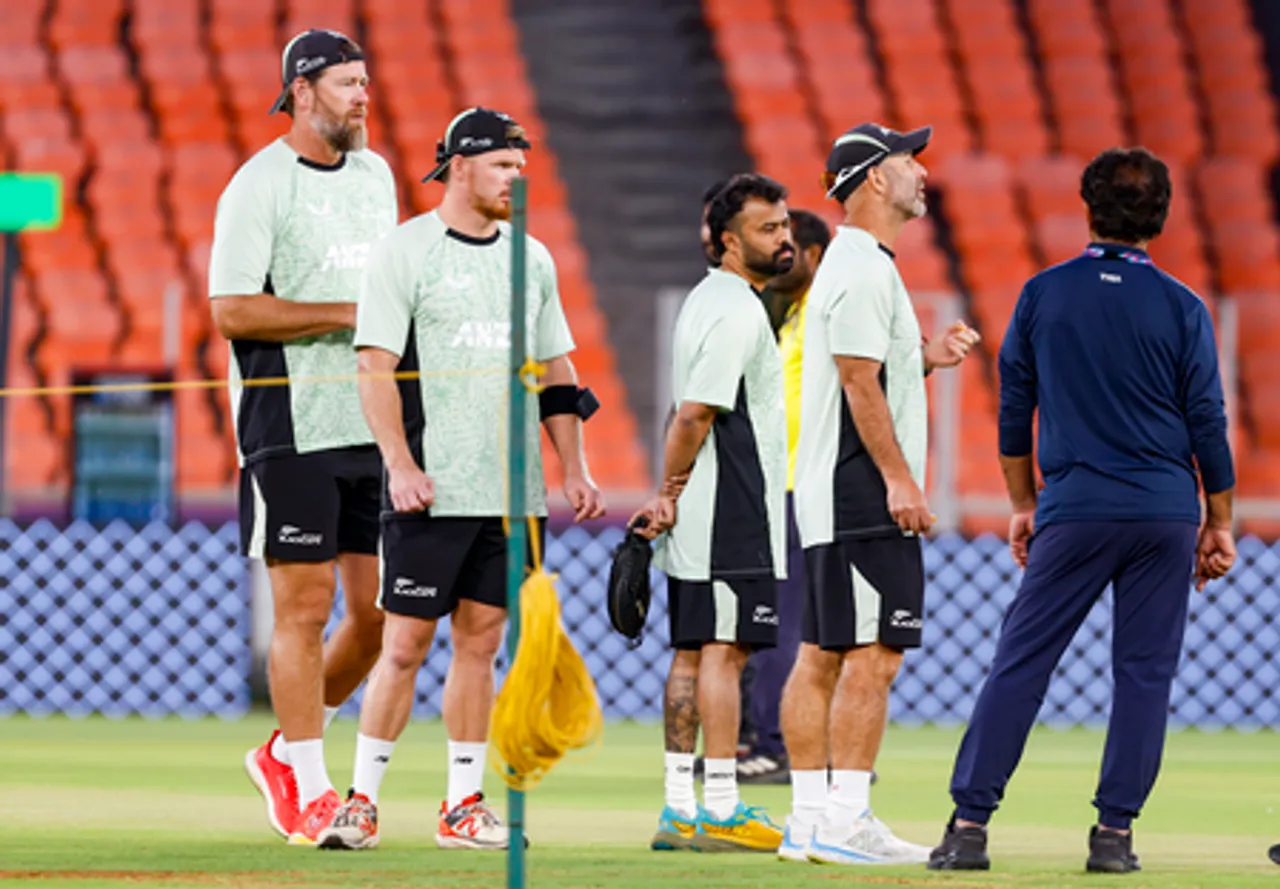 Ahmedabad: New Zealand Team Practices Ahead of T20 World Cup Final