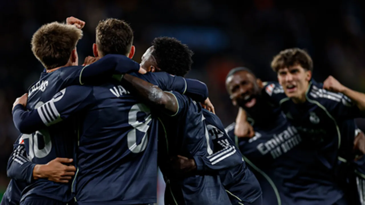 Real Madrid stays in title race as deflected goal gives late win in Vigo (Credit: X/Real Madrid)