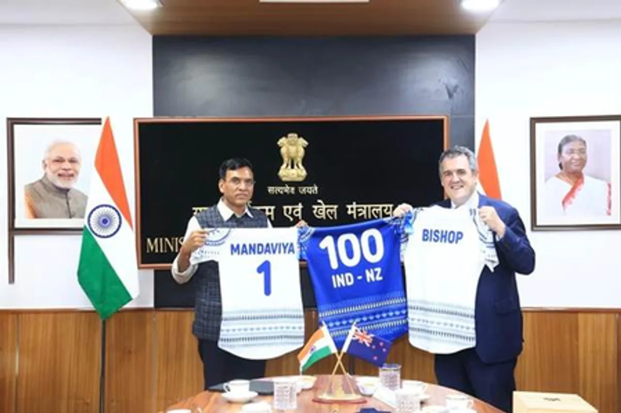 India–New Zealand discuss expanding sports cooperation as 2026 marks 100 years of sporting ties (Credit: PIB)