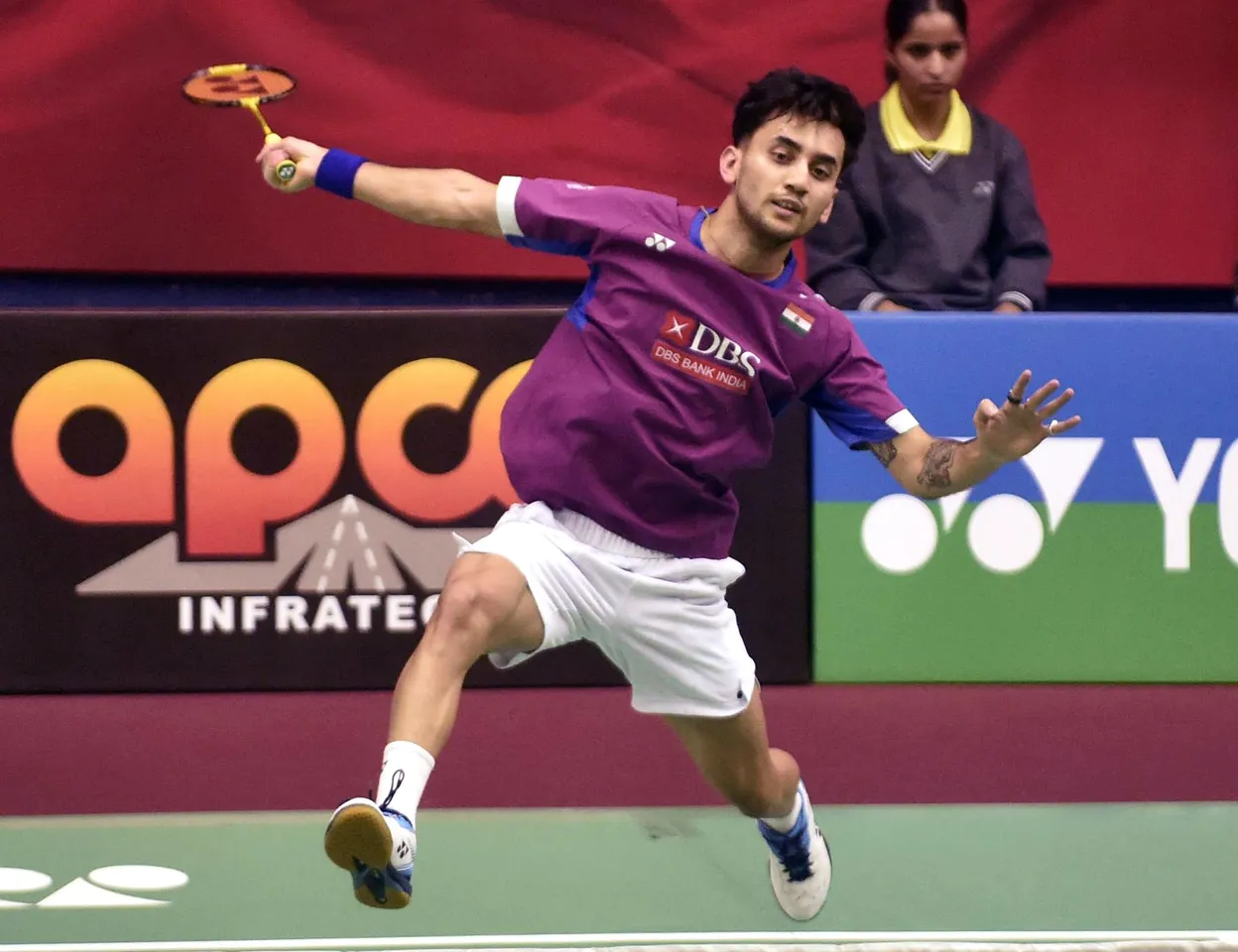 Lucknow: Badminton player Lakshya Sen in action during the Syed Modi International Badminton Championship
