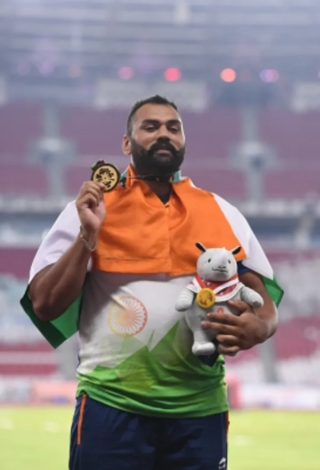 INDONESIA-JAKARTA-ASIAN GAMES-ATHLETICS-MEN'S SHOT PUT,Tajinderpal Singh Toor,Tajinderpal Singh