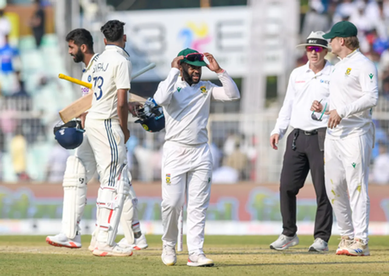 Kolkata: Day 3 of the First Test Match Between India and South Africa