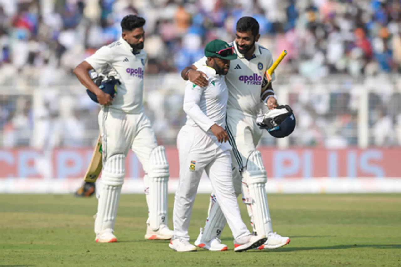 Kolkata: Day 3 of the First Test Match Between India and South Africa