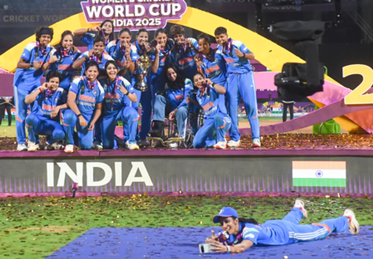 Navi Mumbai: Team India celebrates ICC Women’s World Cup 2025 triumph