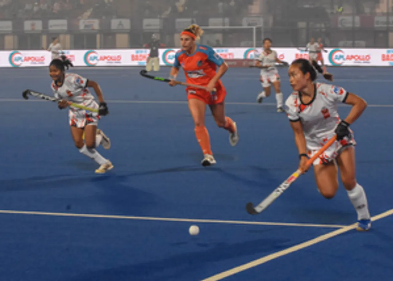 Ranchi: Hockey India League (HIL) 2025 Match between Shrachi Rarh Bengal Tigers and Delhi SG Pipers
