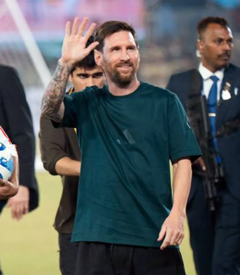 Lionel Messi attends GOAT India Tour 2025 event in Hyderabad