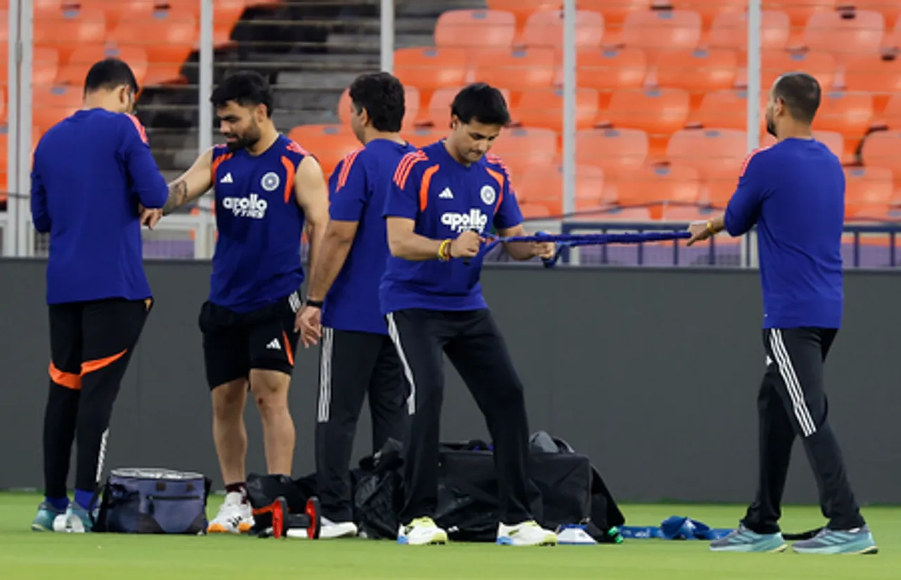 Ahmedabad: India Practice Session Ahead of Netherlands Clash
