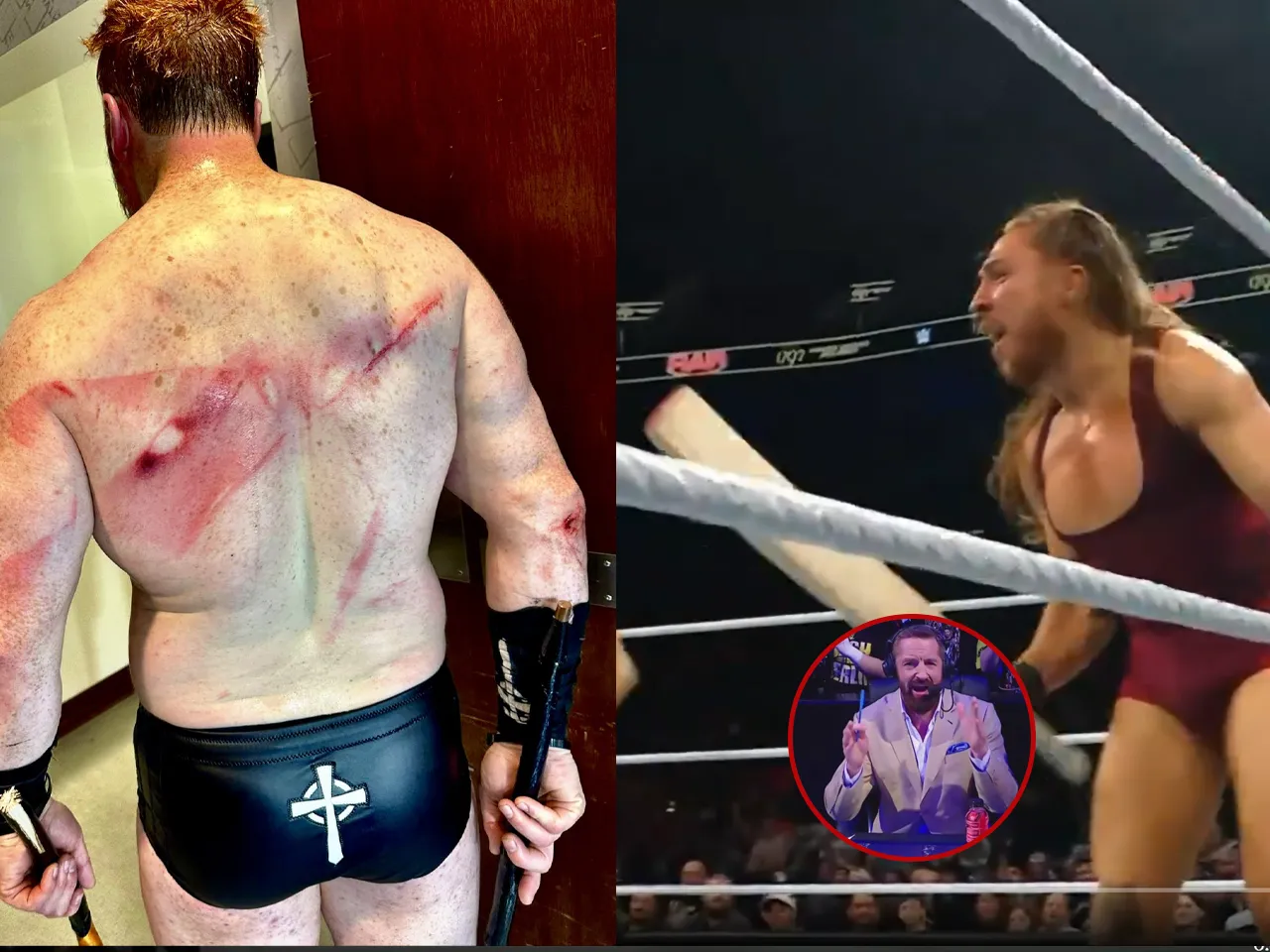 WATCH: Pete Dunne hits Sheamus with cricket bat, Wade Barrett mentions Ian Botham on WWE Raw