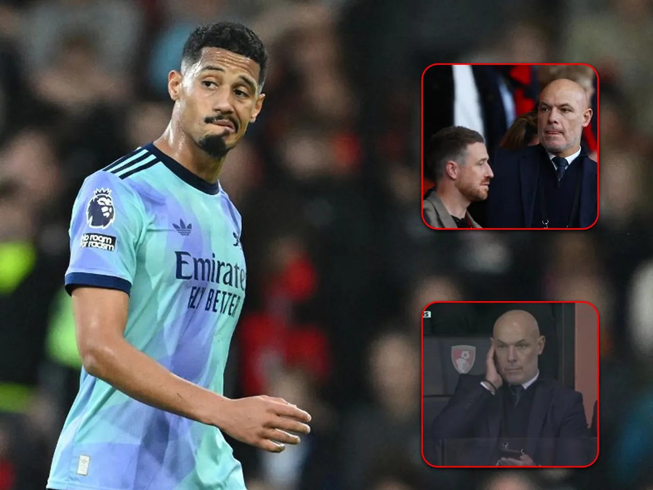 Saliba red card