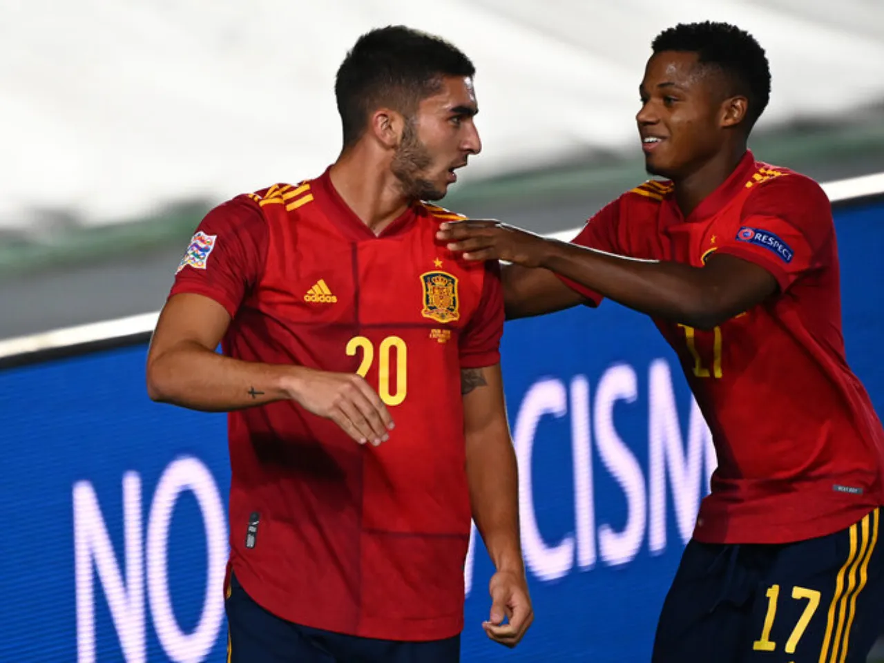 Ferran Torres and Ansu Fati