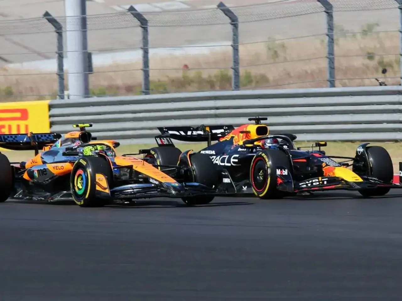 Lando Norris and Max Verstappen