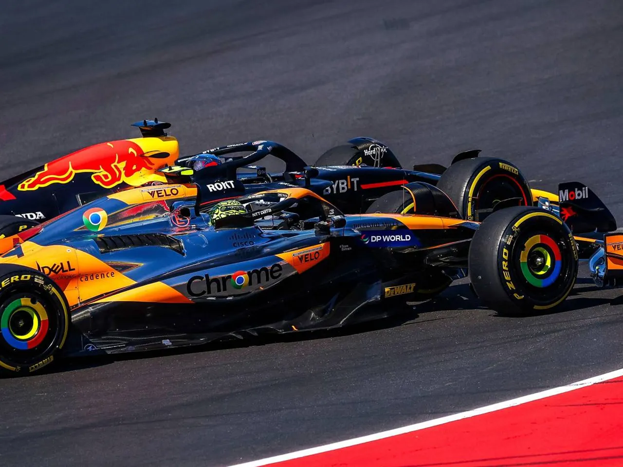 Lando Norris and Max Verstappen