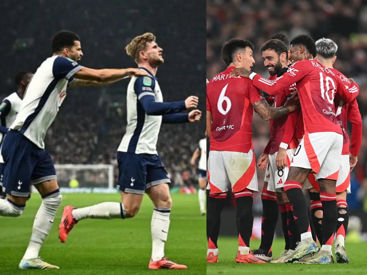 Tottenham Hotspur vs Manchester United Carabao Cup