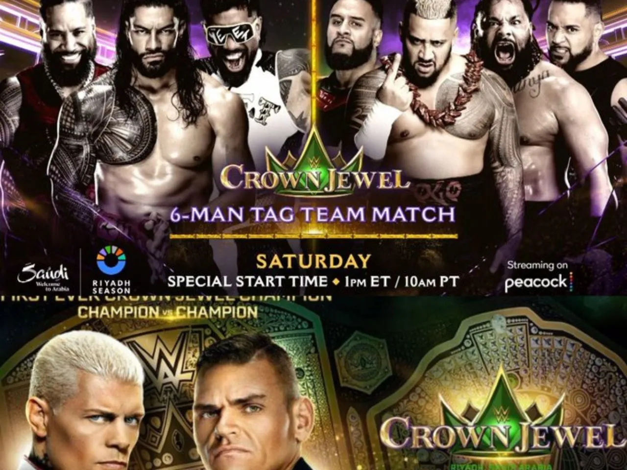 Crown Jewel 2024: Predicting winners of Bloodline Civil War, Champion vs Champion, and other matches
