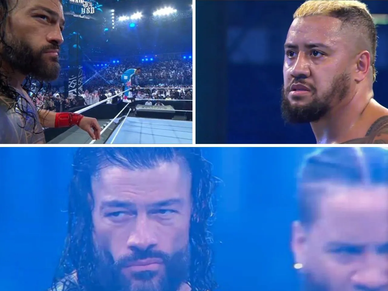 WATCH: Roman Reigns impressed and Solo Sikoa terrified by Jey Uso's entrance at WWE Crown Jewel