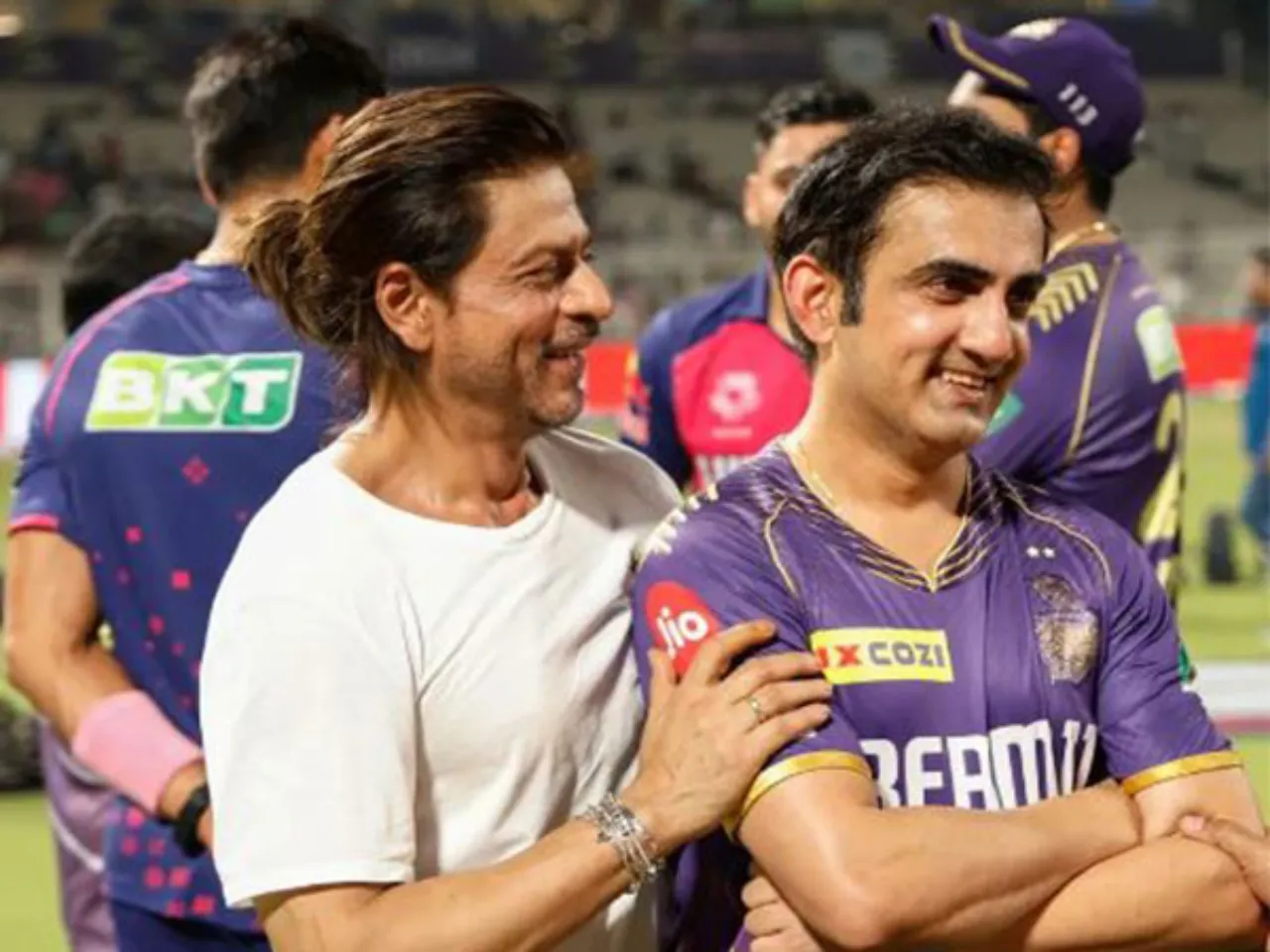 Shah Rukh Khan and Gautam Gambhir