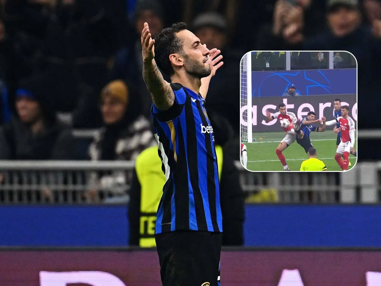 Inter Milan penalty vs Arsenal