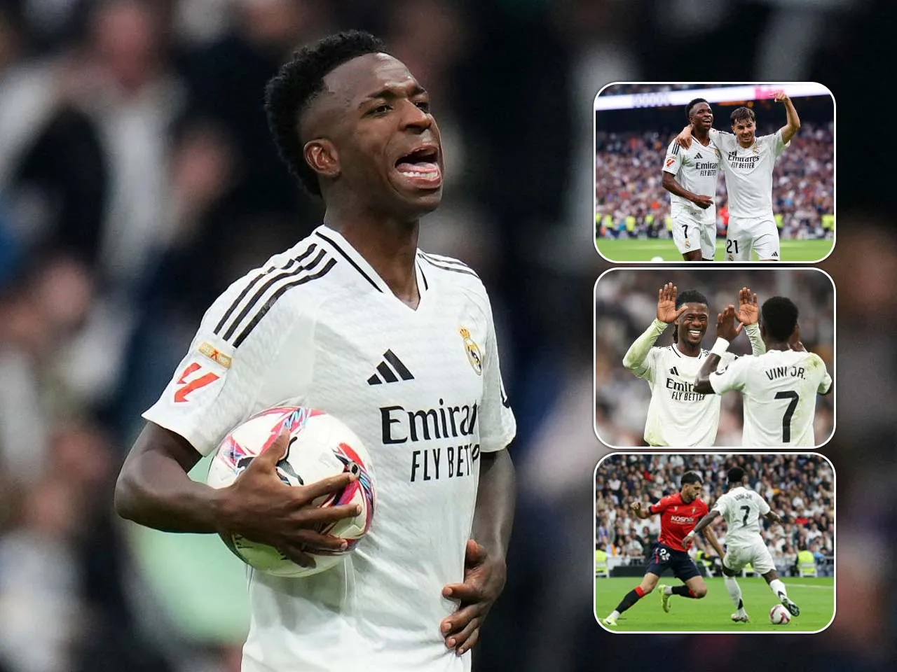 Vinicius Hat-trick vs Osasuna