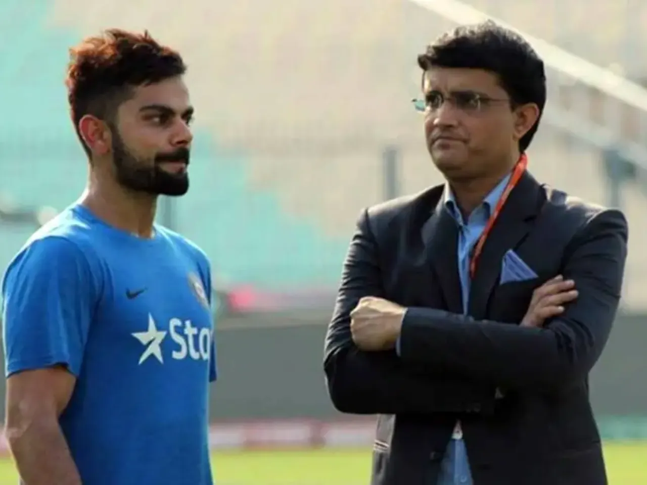 Virat Kohli and Sourav Ganguly