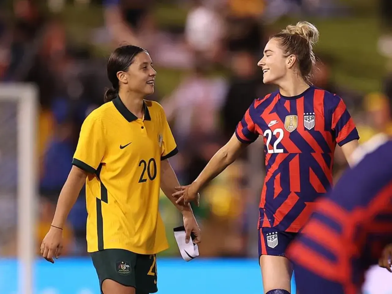 Sam Kerr and Kristie Mewis