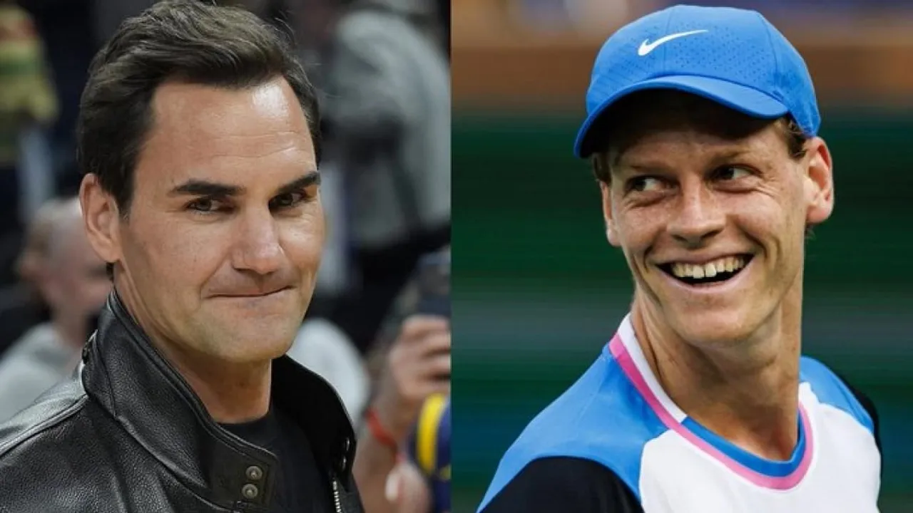 Roger Federer and Jannik Sinner (Source - X)
