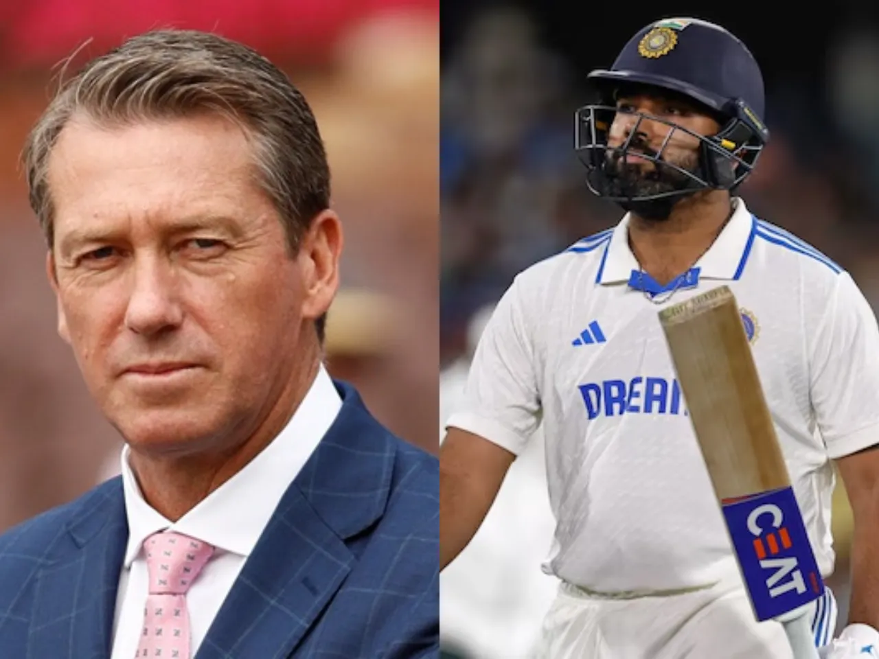 Glenn McGrath  and Rohit Sharma (File Photo: X)