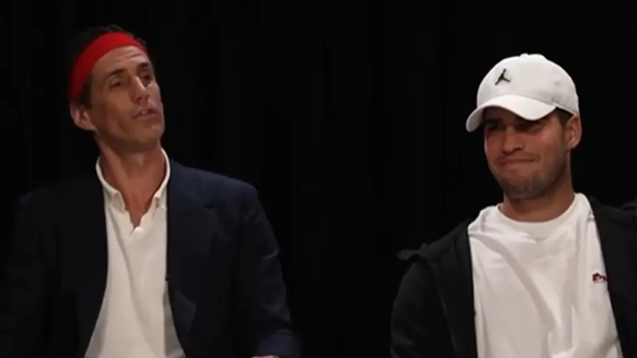 Carlos Alcaraz faces some cheeky questions (Source - X)