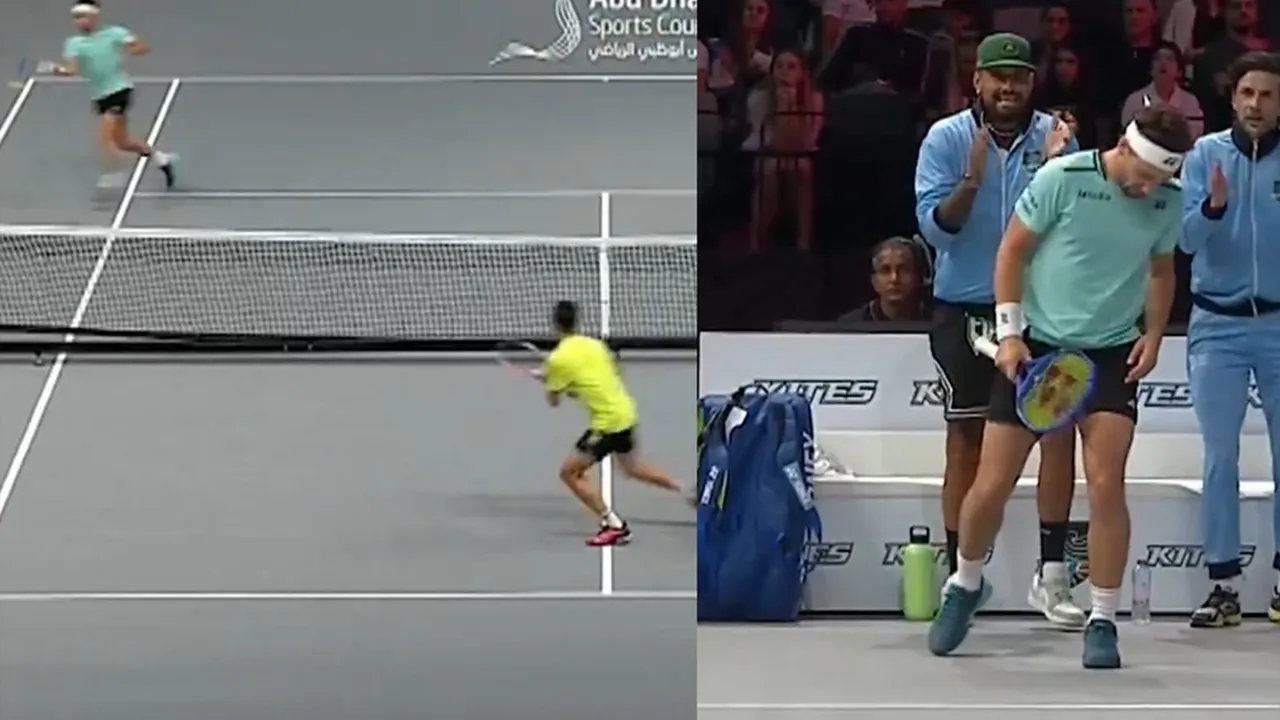 Casper Ruud showcases pure athleticism (Source - X)Casper Ruud showcases pure athleticism (Source - X)