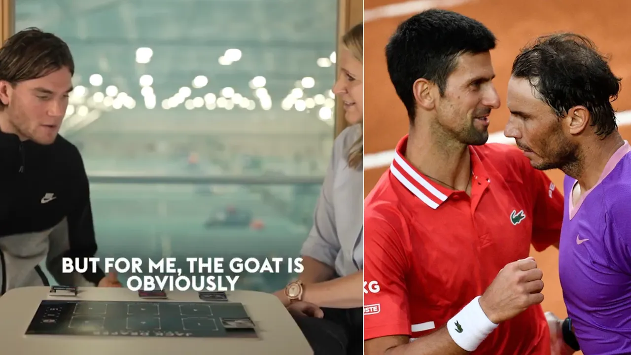 Rafael Nadal and Novak