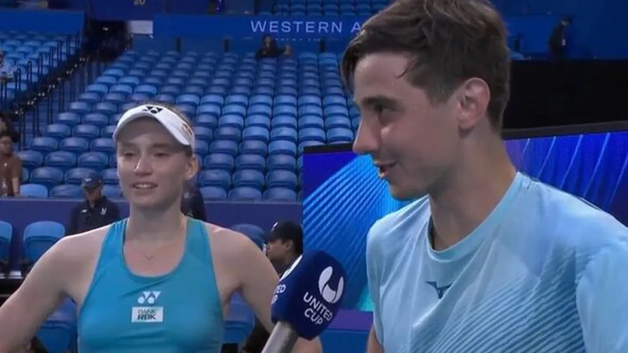 Elena Rybakina and Alexander Shevchenko