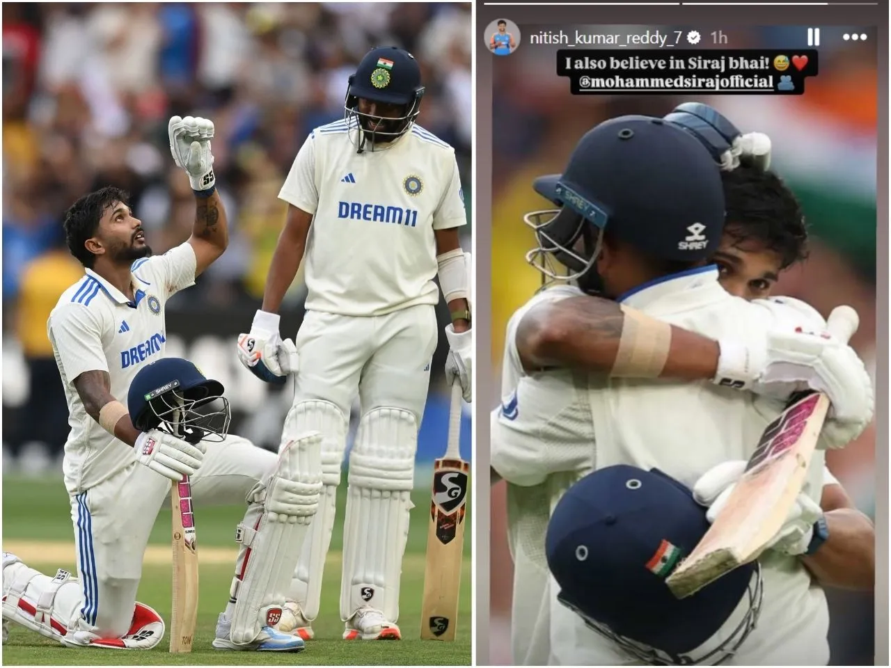 Nitish Kumar Reddy's special Instagram Story for Mohammed Siraj (File Photo: X)