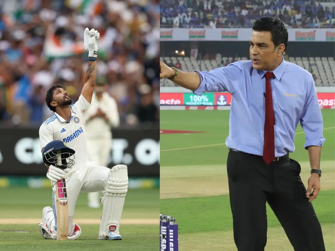 Nitish Kumar Reddy and Sanjay Manjrekar (File Photo: X)