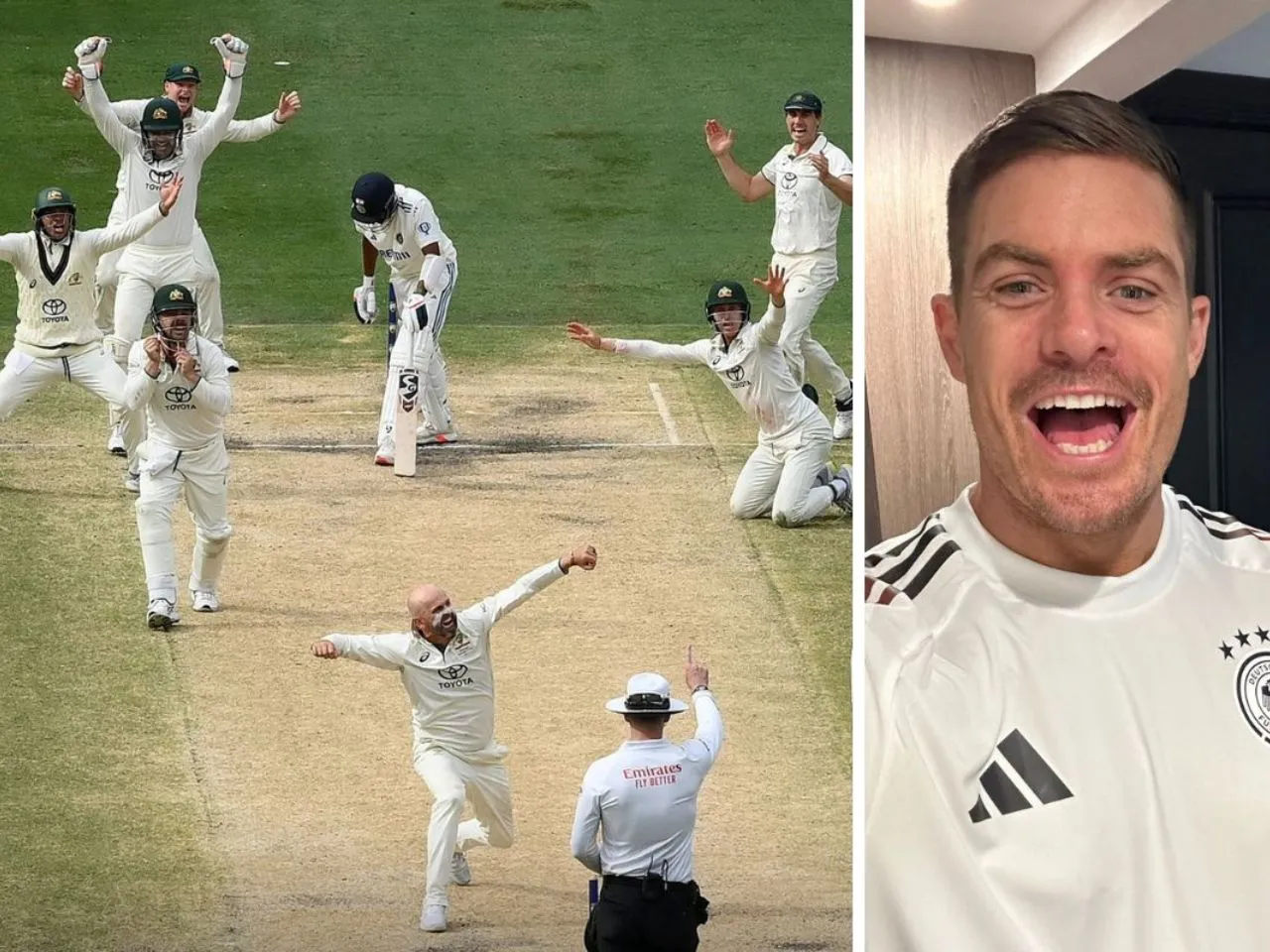 WWE's Grayson Waller reacts to Australia's Boxing Day Test win over India in BGT 2024/25