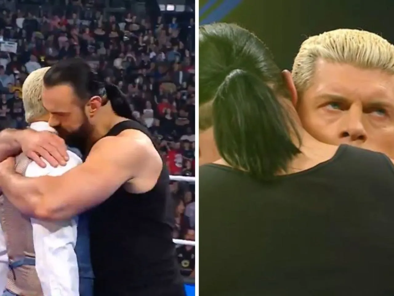 'Homelander vs Billy Butcher' - Fans react as Drew McIntyre hugs Cody Rhodes on WWE Smackdown
