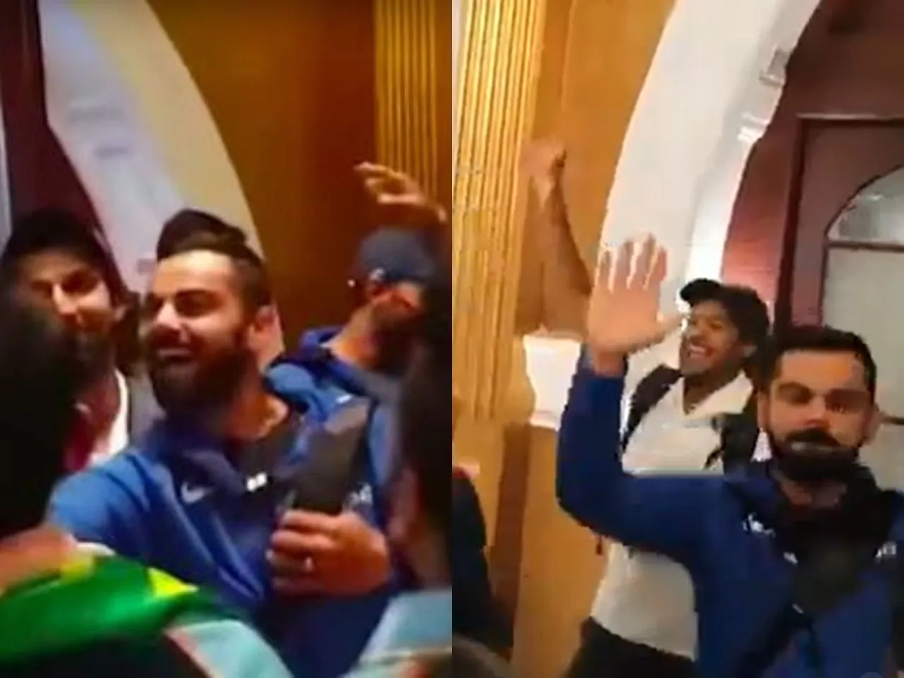 Virat Kohli and team dancing