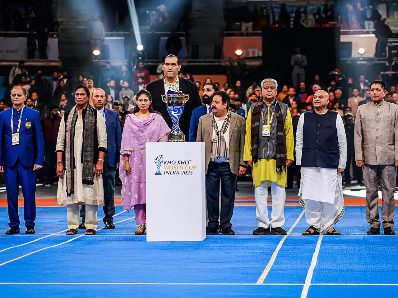 Kho Kho World Cup 2025: The Great Khali attends match between India and Nepal