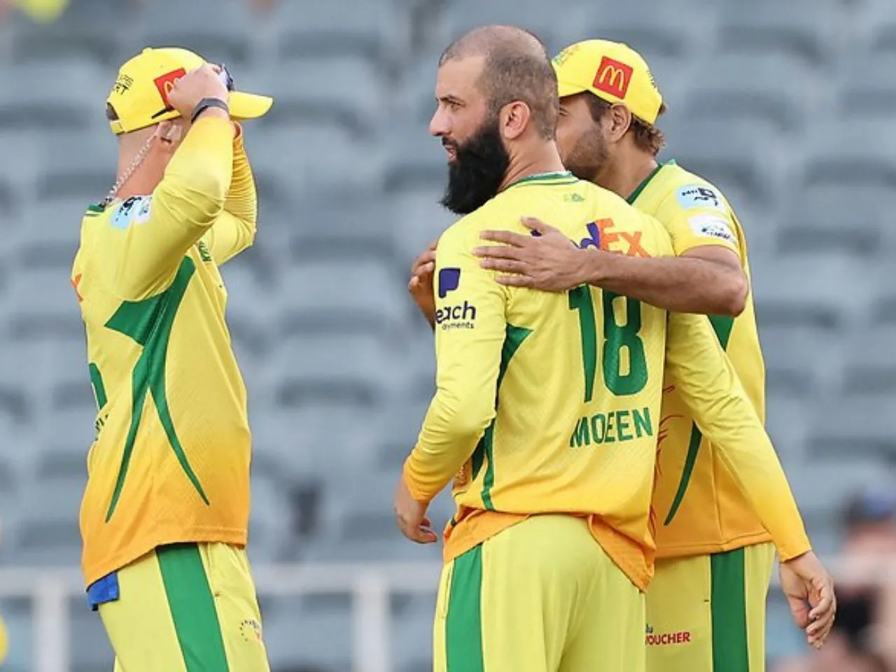 Former England star Moeen Ali dismisses Rilee Rossouw in SA20 game