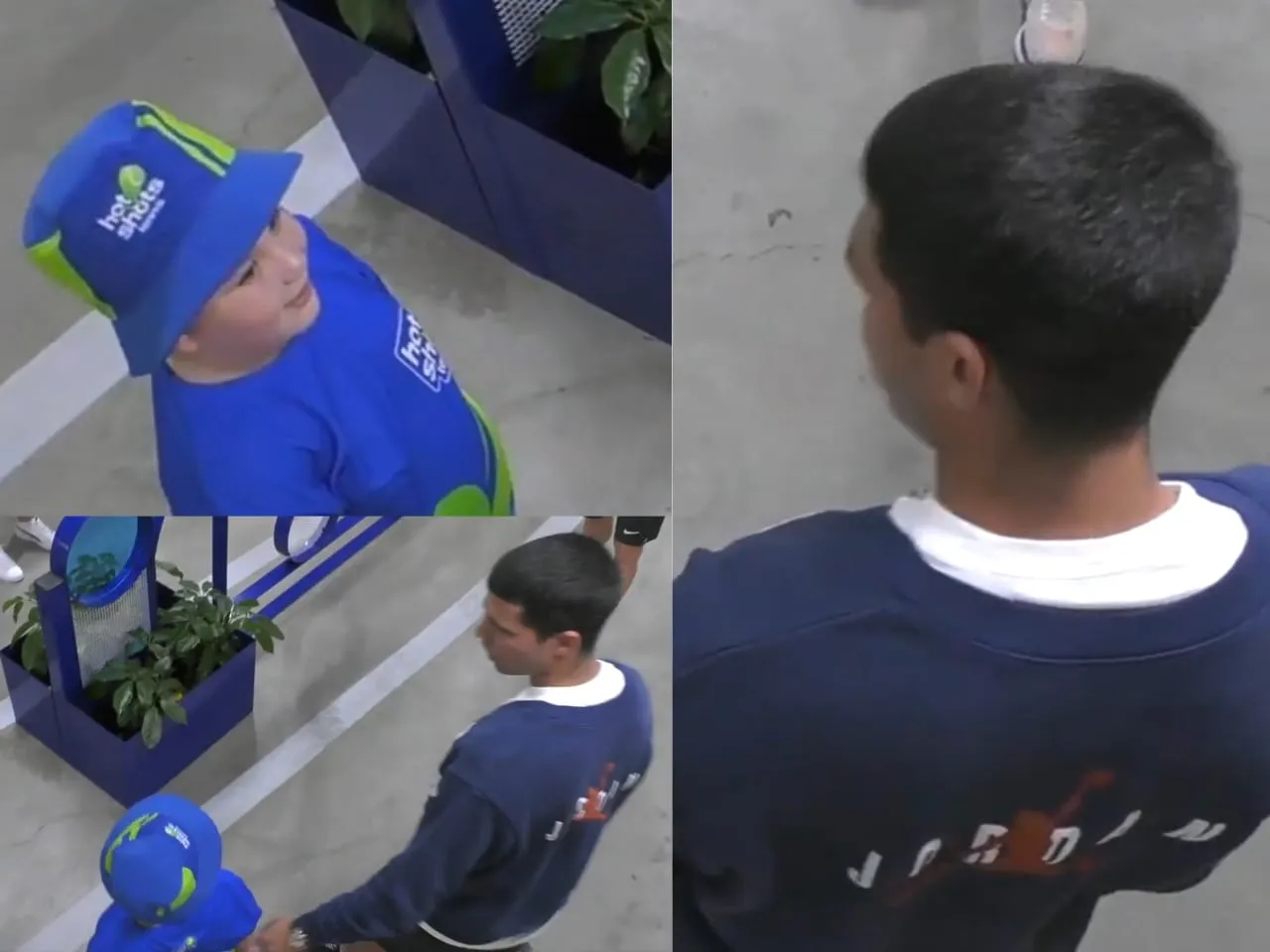 Carlos Alcaraz and small kid