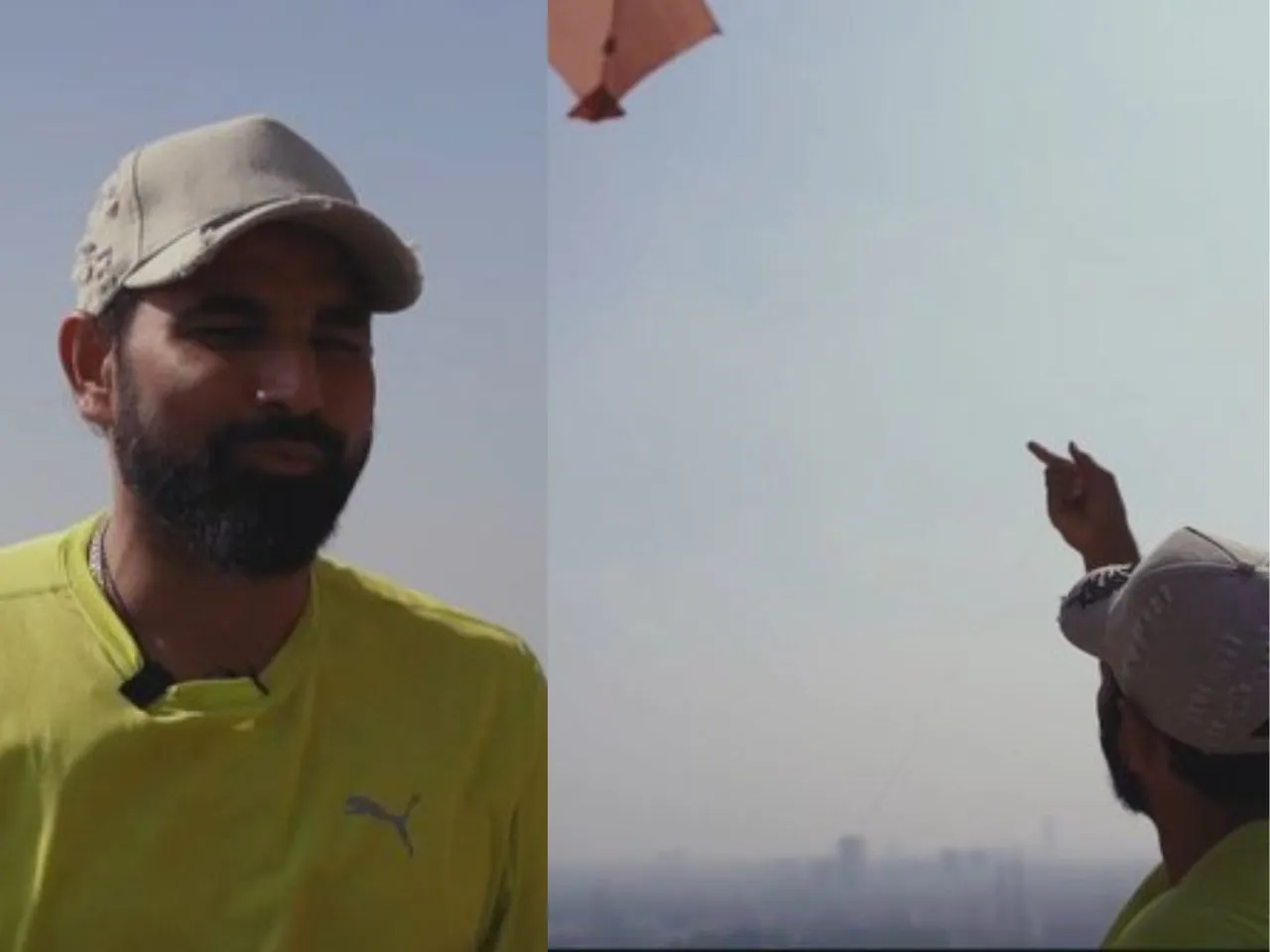 Mohammed shami flying kite