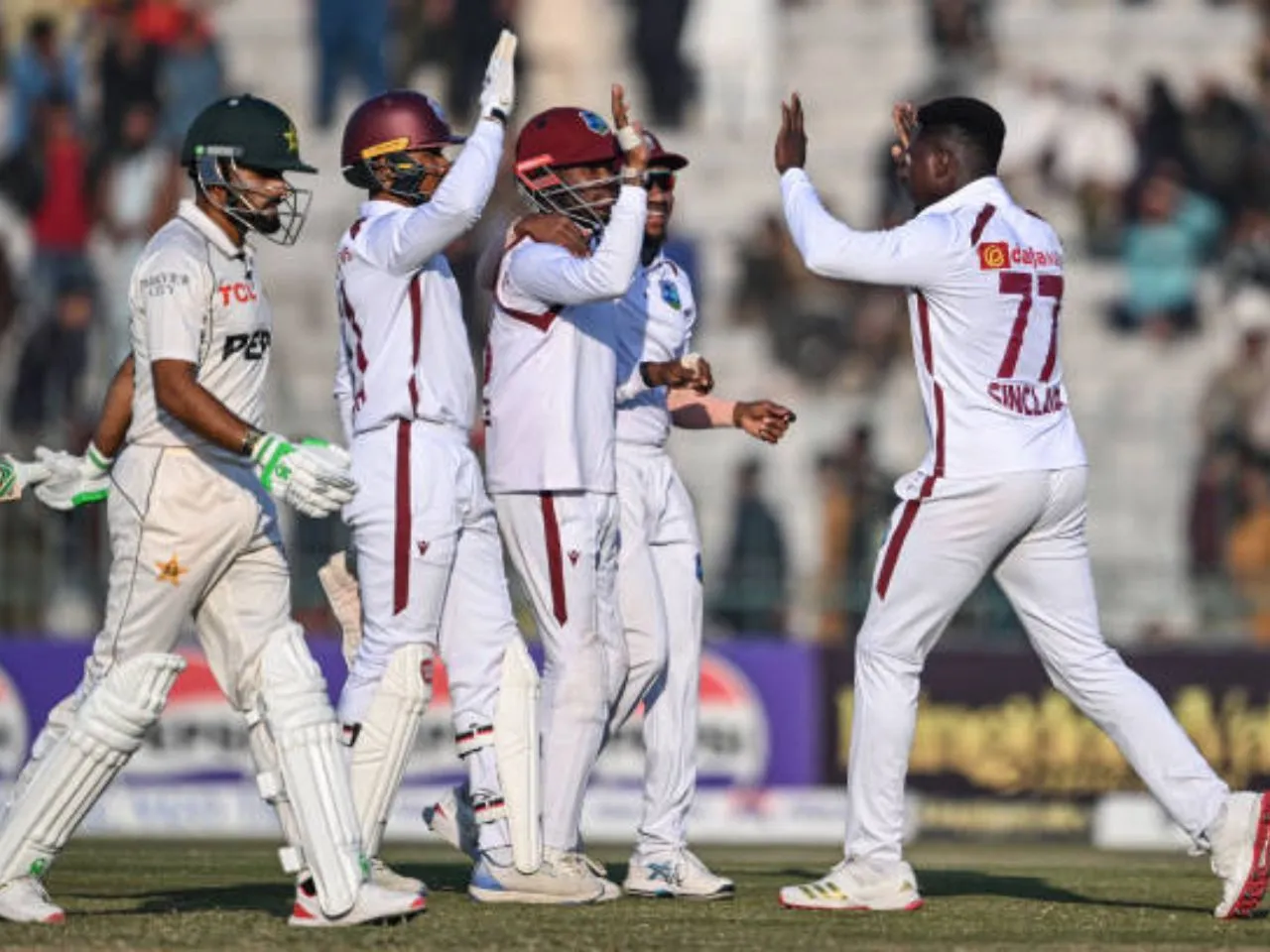 Jomel Warrican's fifer leads West Indies to famous Test win in Pakistan after 34 years