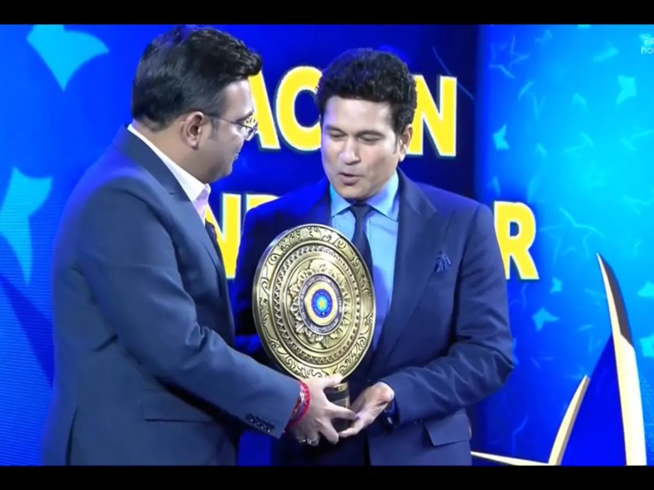 Jay Shah and Sachin Tendulkar