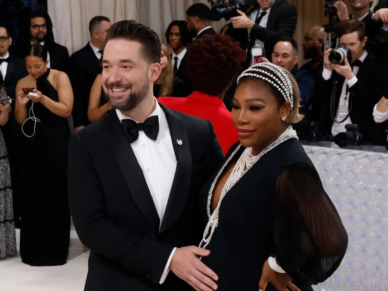 Serena Williams and Alexis Ohanian