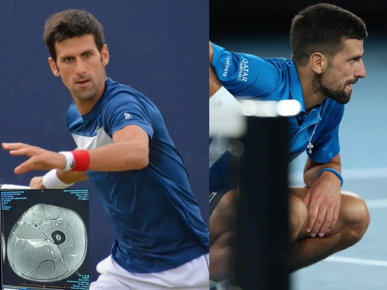 Novak Djokovic's hamstring injury update