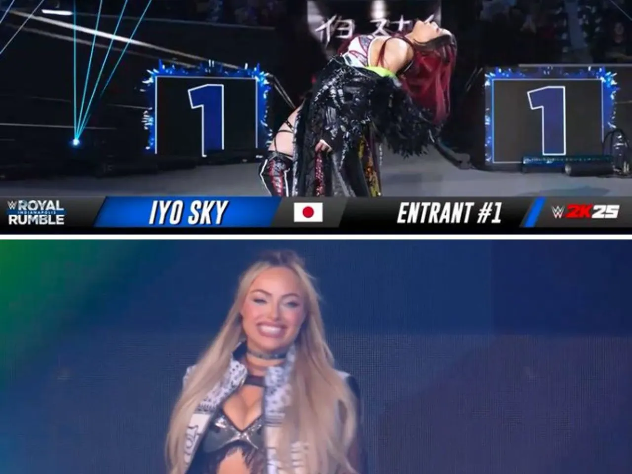 WATCH: Iyo Sky and Liv Morgan start Women's Royal Rumble 2025 as first two entrants