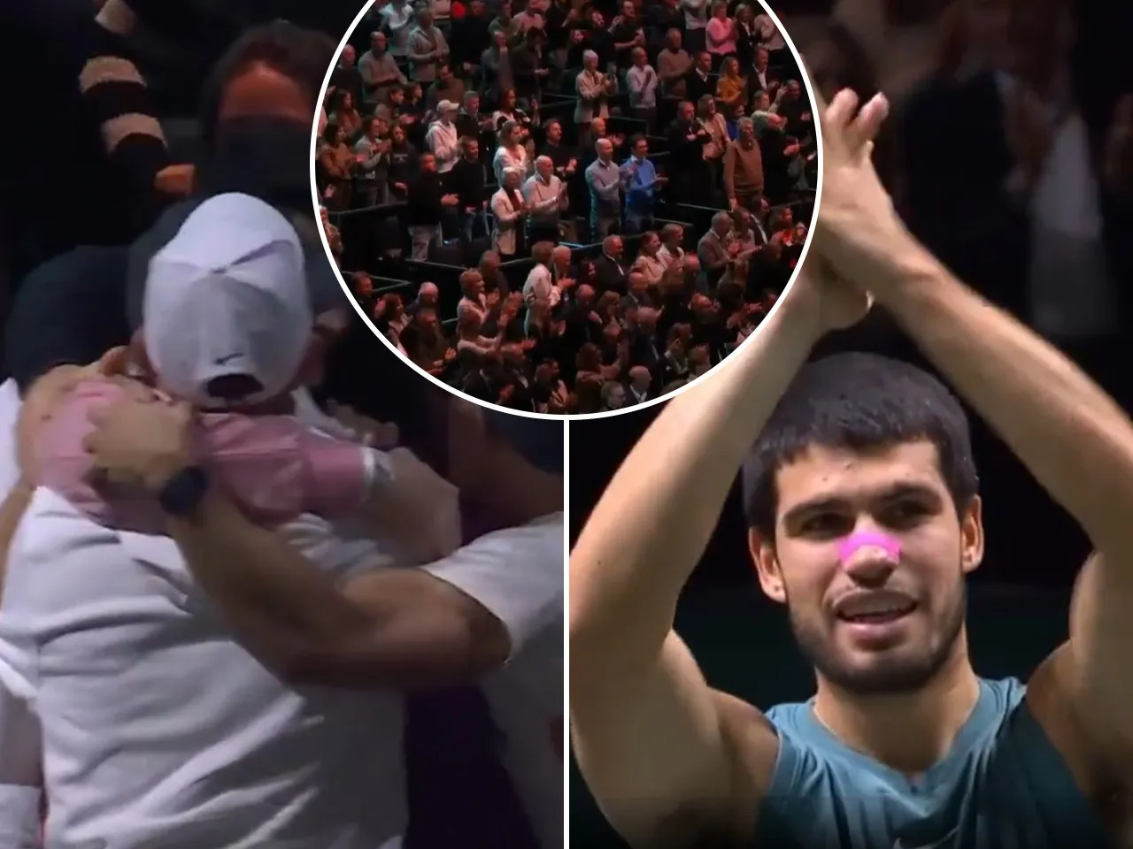  Carlos Alcaraz acknowledges fans 