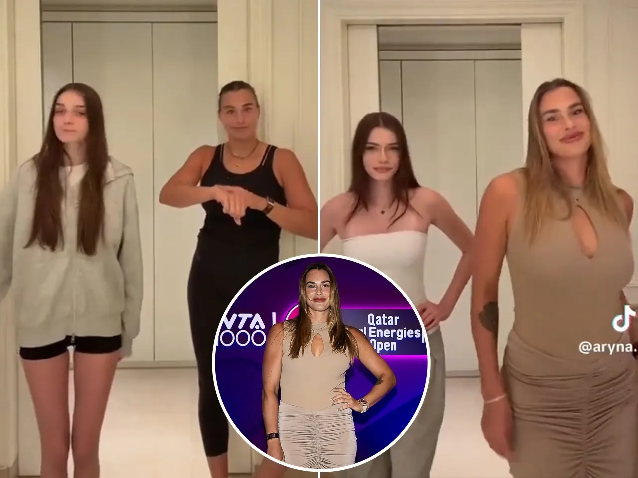  Aryna Sabalenka and her younger sister Tonechka