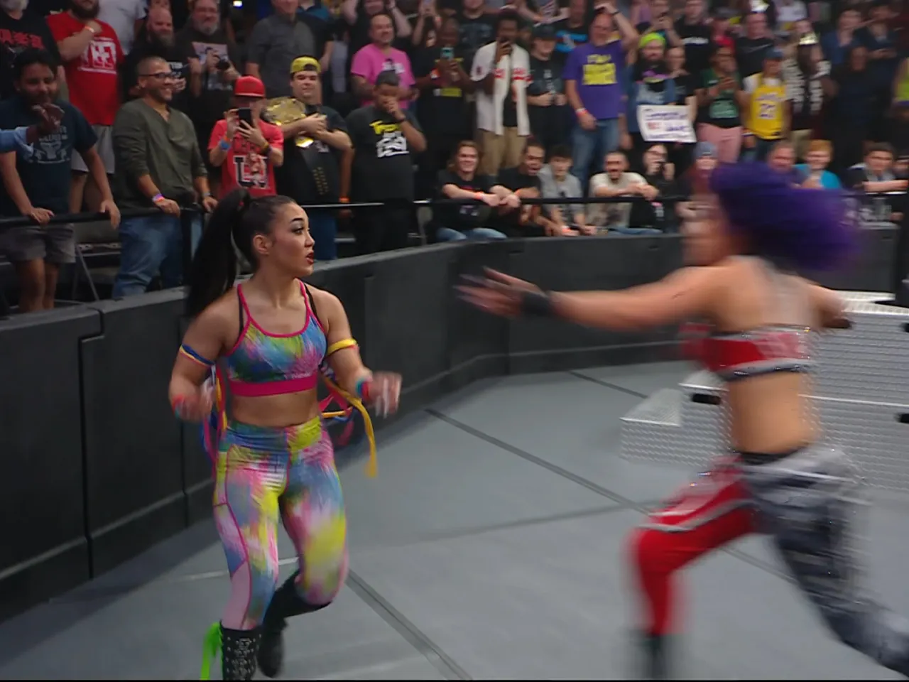 WATCH: Roxanne Perez dresses as 'Hugger Bayley' and distracts 'Role Model Bayley' on WWE NXT