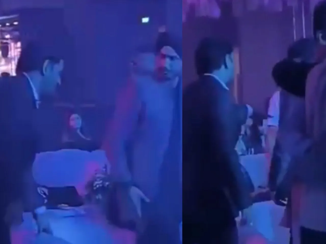 MS Dhoni and Harbhajan Singh meet in a marriage function (File Photo: X)