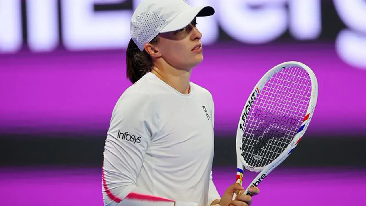 Jelena Ostapenko showcased her beast form against world number two Iga Swiatek